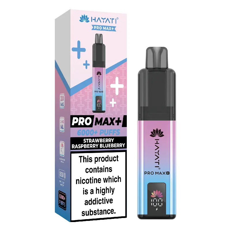 Strawberry Raspberry Blueberry Hayati Pro Max Plus 6K Prefilled Pod Vape Kit